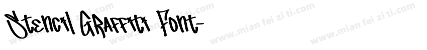Stencil Graffiti Font字体转换